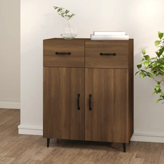 Berkfield Sideboard Brown Oak 69.5x34x90 cm Engineered Wood