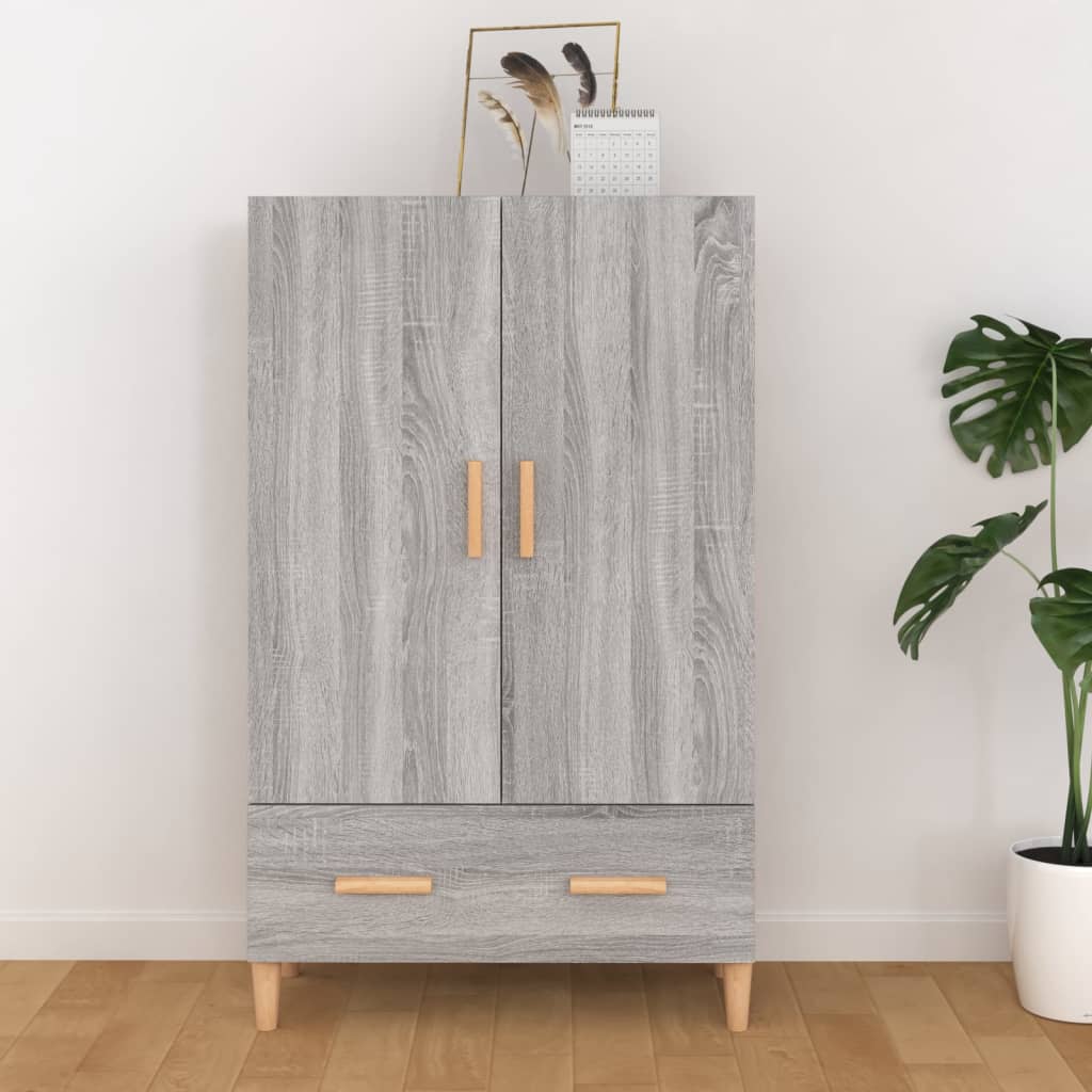 Berkfield Highboard Grey Sonoma 70x31x115 cm Engineered Wood