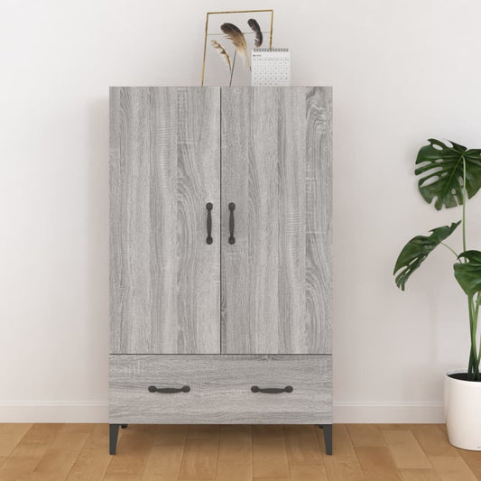 Berkfield Highboard Grey Sonoma 70x31x115 cm Engineered Wood