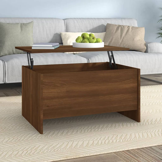 Berkfield Coffee Table Brown Oak 80x55.5x41.5 cm Engineered Wood