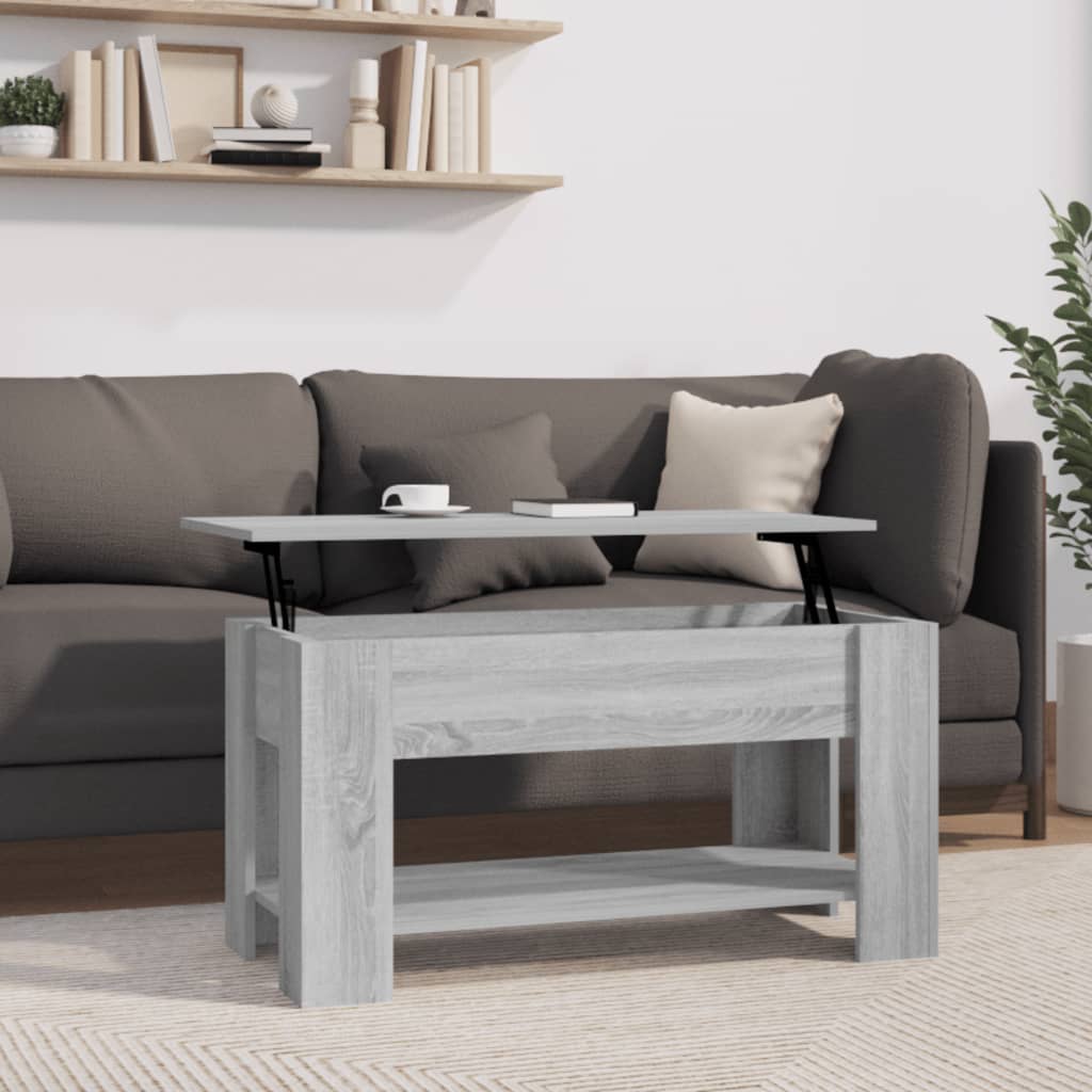 Berkfield Coffee Table Grey Sonoma 101x49x52 cm Engineered Wood