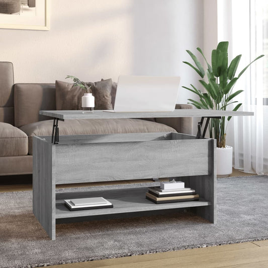 Berkfield Coffee Table Grey Sonoma 80x50x40 cm Engineered Wood