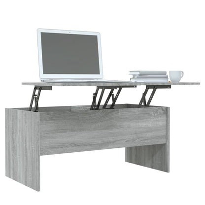 Berkfield Coffee Table Grey Sonoma 102x50.5x46.5 cm Engineered Wood