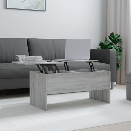 Berkfield Coffee Table Grey Sonoma 102x50.5x46.5 cm Engineered Wood