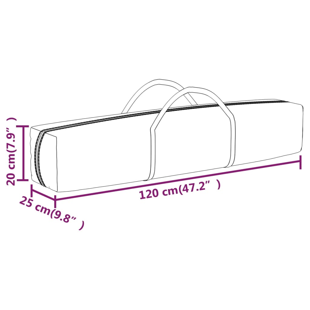 Berkfield Folding Party Tent Black 2x2 m