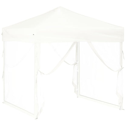 Berkfield Folding Party Tent with Sidewalls White 2x2 m