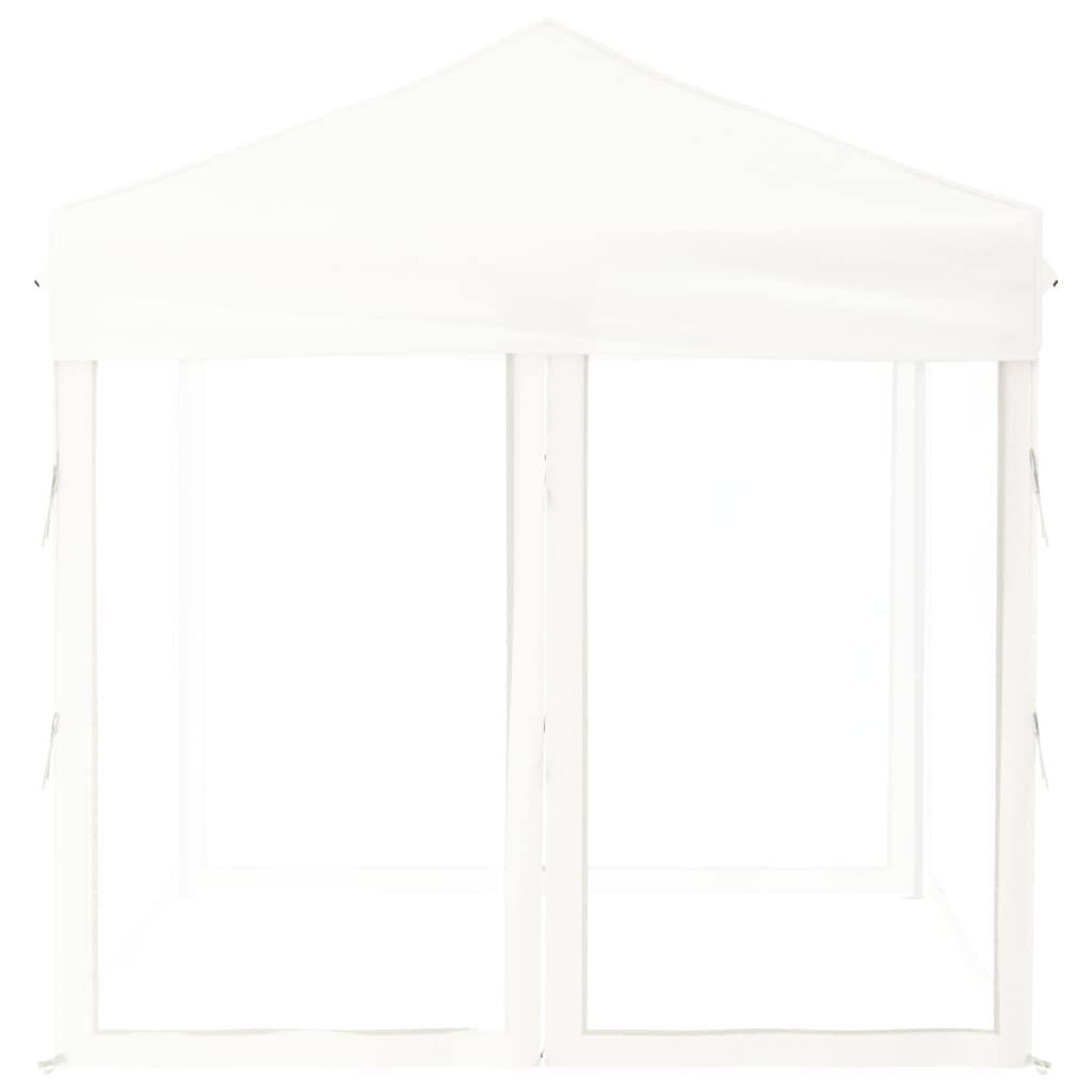 Berkfield Folding Party Tent with Sidewalls White 2x2 m