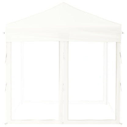 Berkfield Folding Party Tent with Sidewalls White 2x2 m