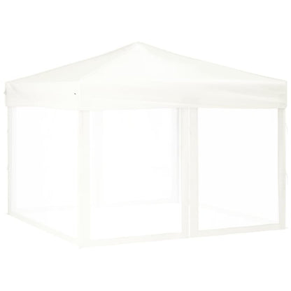 Berkfield Folding Party Tent with Sidewalls White 3x3 m