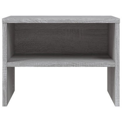 Berkfield Bedside Cabinet Grey Sonoma 40x30x30 cm Engineered Wood