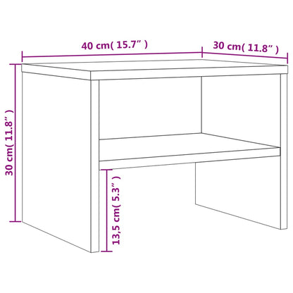 Berkfield Bedside Cabinet Grey Sonoma 40x30x30 cm Engineered Wood