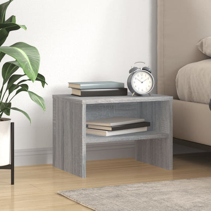 Berkfield Bedside Cabinet Grey Sonoma 40x30x30 cm Engineered Wood