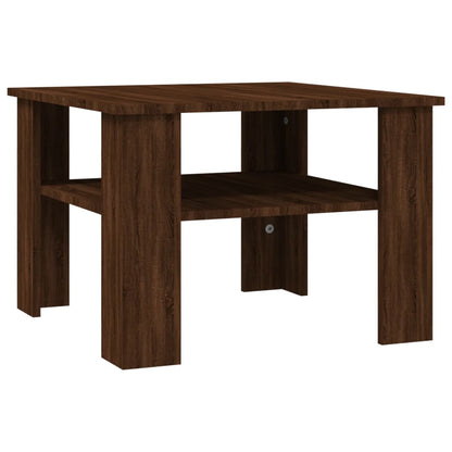 Berkfield Coffee Table Brown Oak 60x60x42 cm Engineered Wood