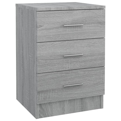 Berkfield Bedside Cabinet Grey Sonoma 38x35x56 cm Engineered Wood