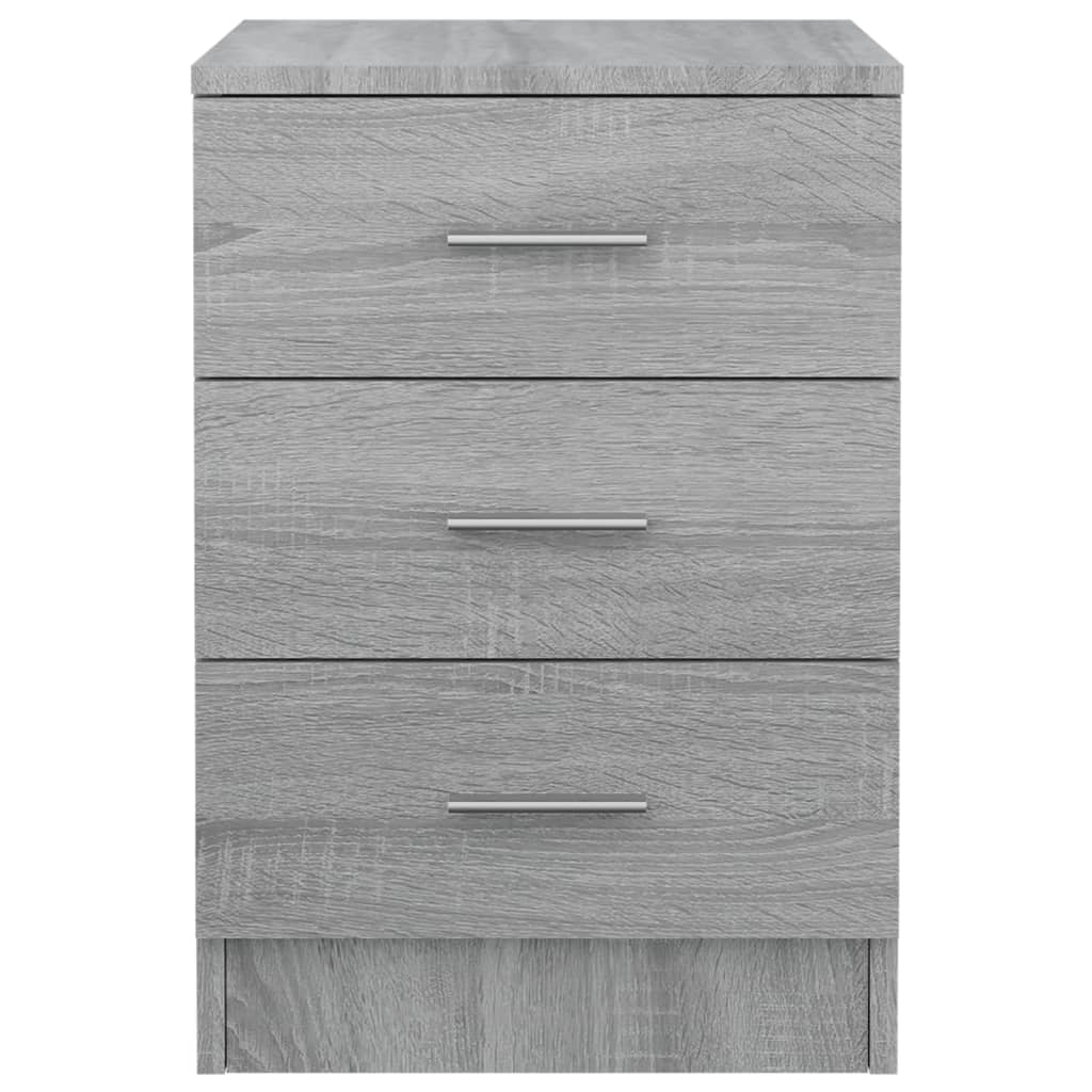 Berkfield Bedside Cabinet Grey Sonoma 38x35x56 cm Engineered Wood