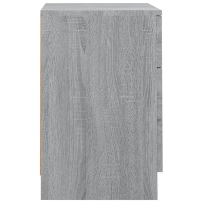 Berkfield Bedside Cabinet Grey Sonoma 38x35x56 cm Engineered Wood