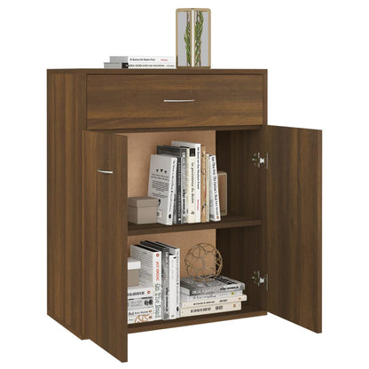 Berkfield Sideboard Brown Oak 60x30x75 cm Engineered Wood