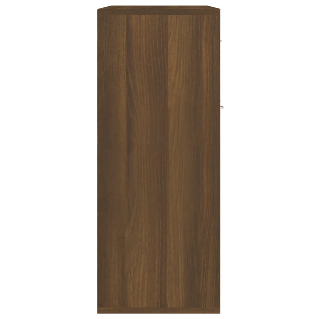 Berkfield Sideboard Brown Oak 60x30x75 cm Engineered Wood