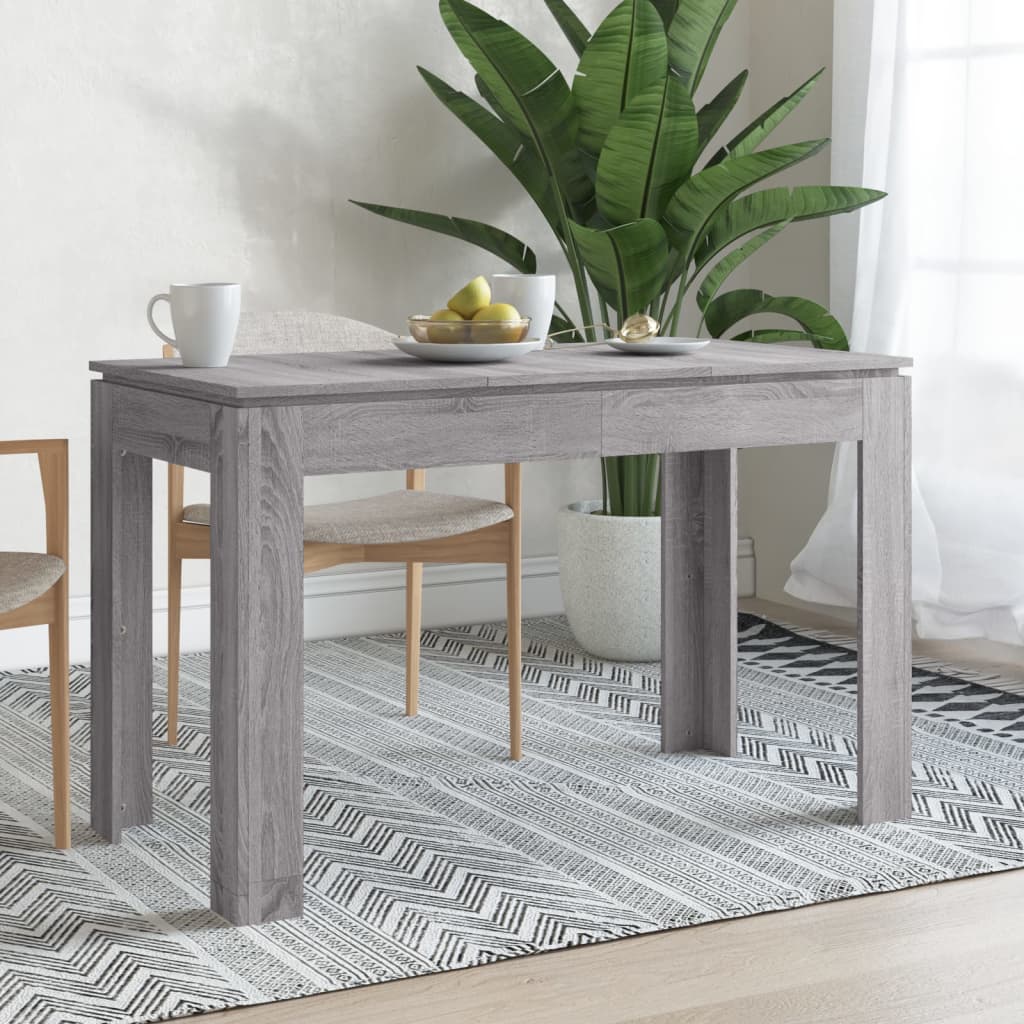 Berkfield Dining Table Grey Sonoma 120x60x76 cm Engineered Wood