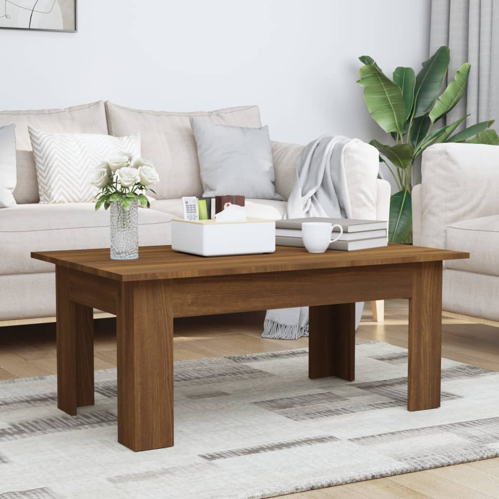 Berkfield Coffee Table Brown Oak 100x60x42 cm Engineered Wood