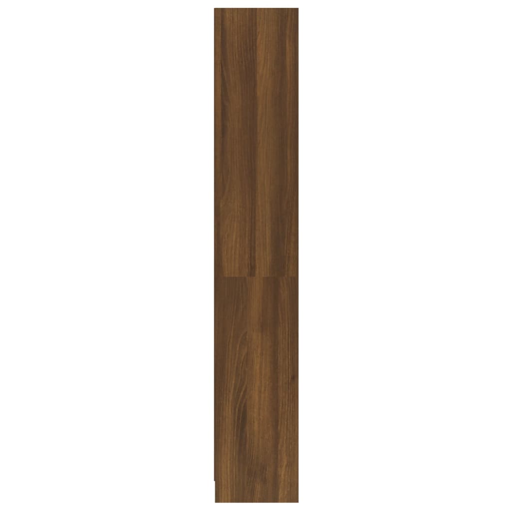 Berkfield 4-Tier Book Cabinet Brown Oak 60x24x142 cm Engineered Wood