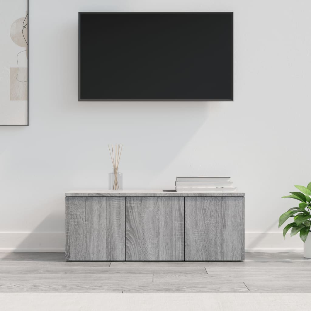 Berkfield TV Cabinet Grey Sonoma 80x34x30 cm Engineered Wood
