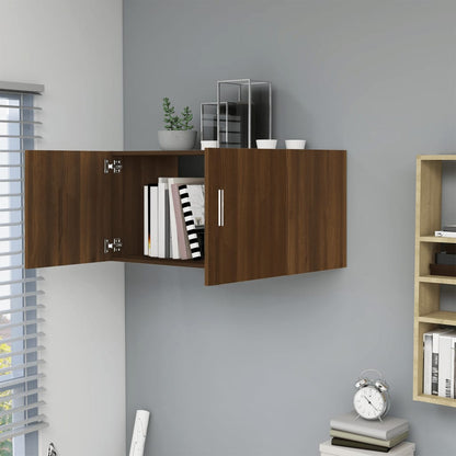 Berkfield Wall Mounted Cabinet Brown Oak 80x39x40 cm Engineered Wood