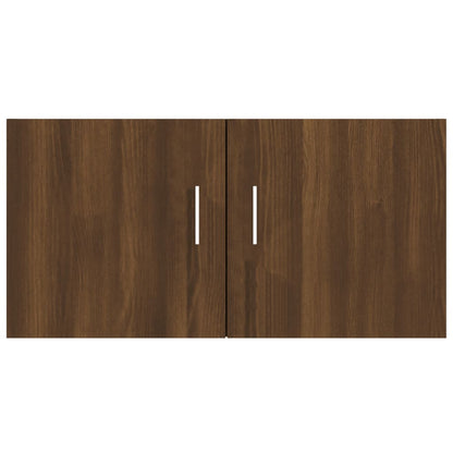 Berkfield Wall Mounted Cabinet Brown Oak 80x39x40 cm Engineered Wood