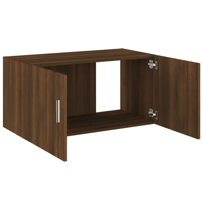 Berkfield Wall Mounted Cabinet Brown Oak 80x39x40 cm Engineered Wood
