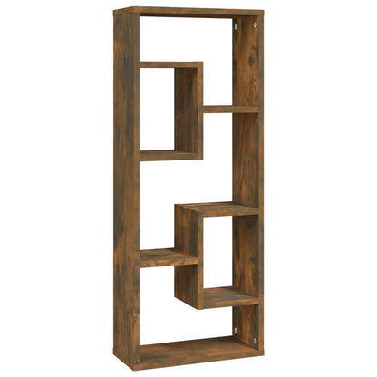 Berkfield Wall Shelf Smoked Oak 36x16x90 cm Engineered Wood