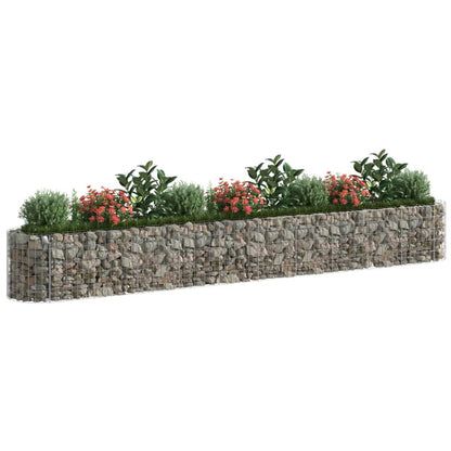 Berkfield Gabion Raised Bed Galvanised Iron 400x50x50 cm