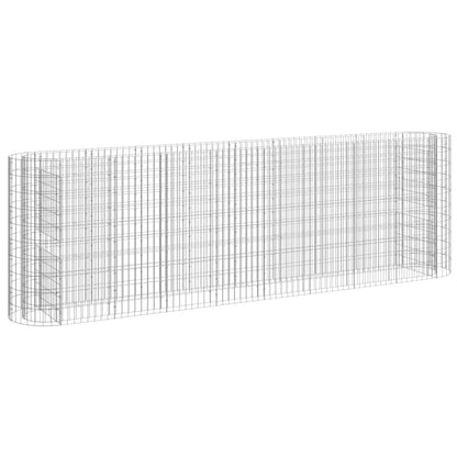 Berkfield Gabion Raised Bed Galvanised Iron 330x50x100 cm