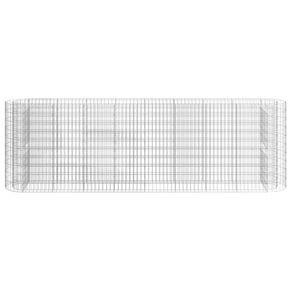 Berkfield Gabion Raised Bed Galvanised Iron 330x50x100 cm