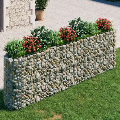 Berkfield Gabion Raised Bed Galvanised Iron 330x50x100 cm