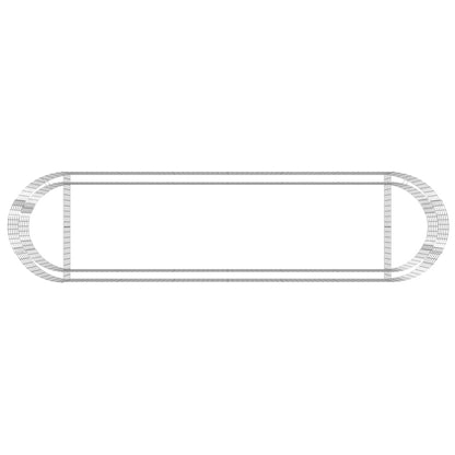 Berkfield Gabion Raised Bed Galvanised Iron 400x100x50 cm