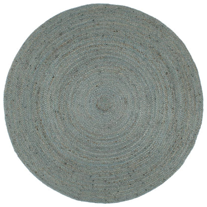 Berkfield Handmade Rug Jute Round 210 cm Olive Green