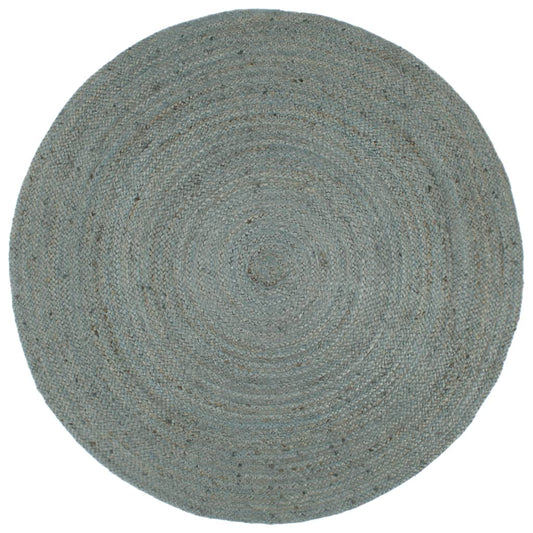 Berkfield Handmade Rug Jute Round 210 cm Olive Green