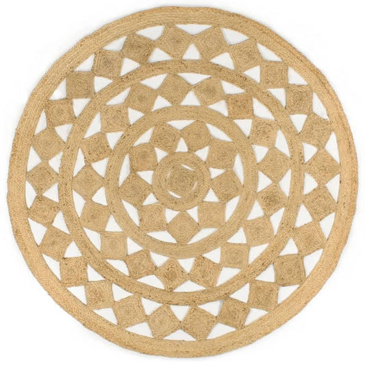 Berkfield Handmade Rug Braided Jute 180 cm