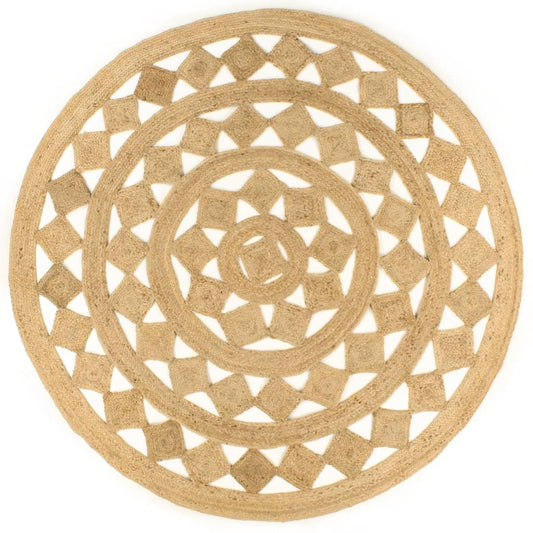 Berkfield Handmade Rug Braided Jute 210 cm