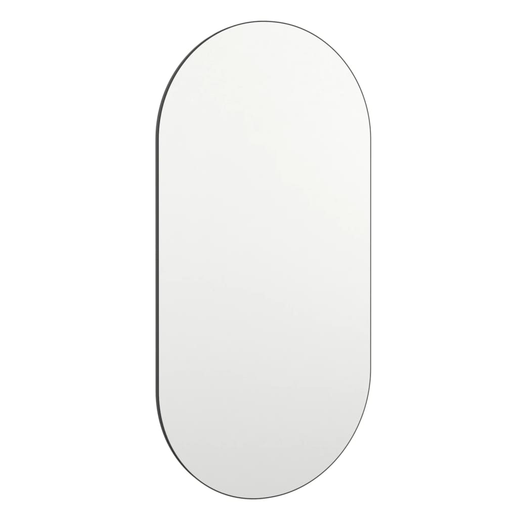 Berkfield Mirror with LED Lights 40x20 cm Glass Oval