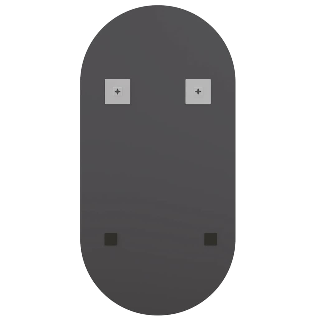 Berkfield Mirror with LED Lights 40x20 cm Glass Oval