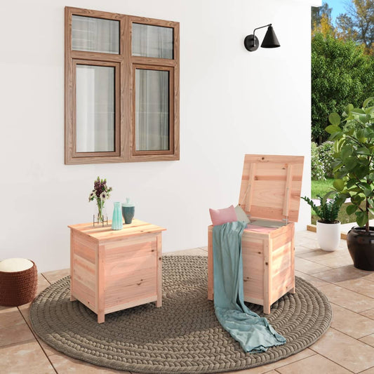 Berkfield Outdoor Cushion Box 50x50x56 cm Solid Wood Fir