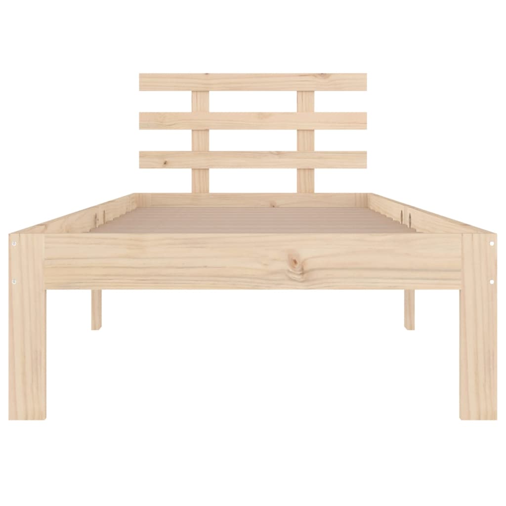 Berkfield Bed Frame Solid Wood 90x190 cm Single