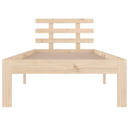 Berkfield Bed Frame Solid Wood 90x190 cm Single