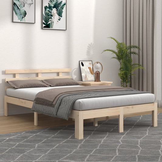 Berkfield Bed Frame Solid Wood 160x200 cm