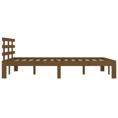 Berkfield Bed Frame Honey Brown Solid Wood 160x200 cm