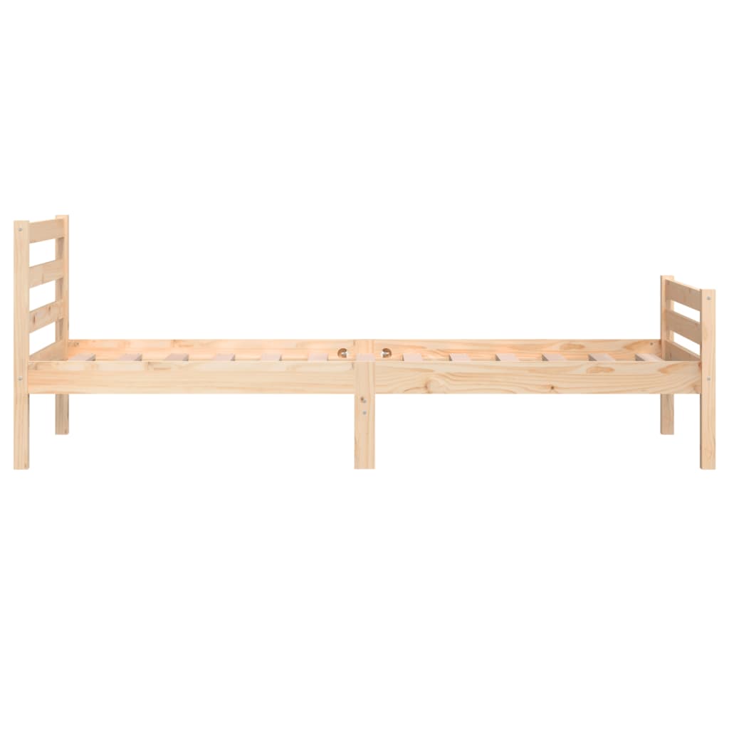Berkfield Bed Frame Solid Wood 90x190 cm Single