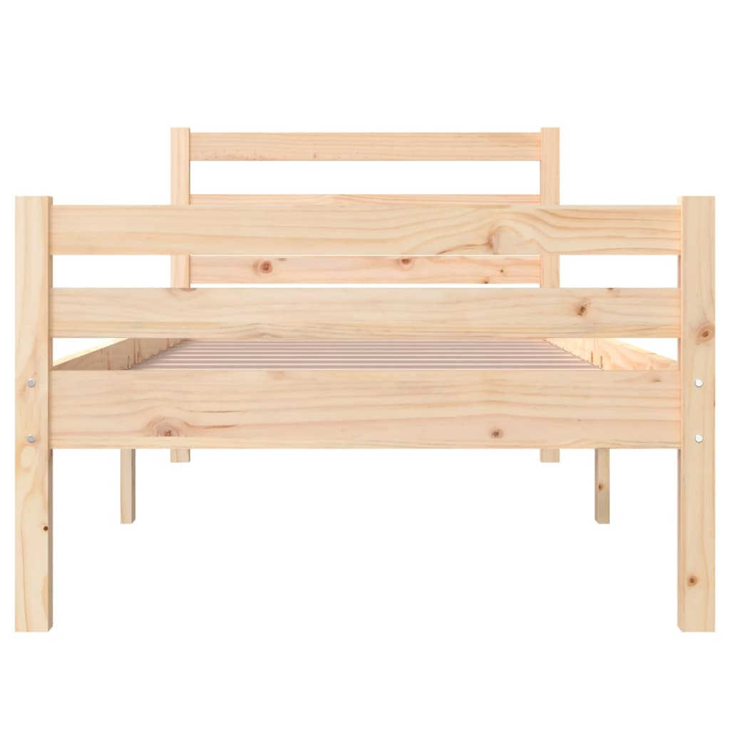 Berkfield Bed Frame Solid Wood 100x200 cm
