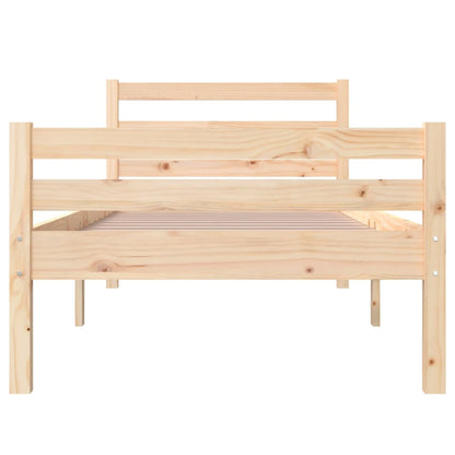 Berkfield Bed Frame Solid Wood 100x200 cm