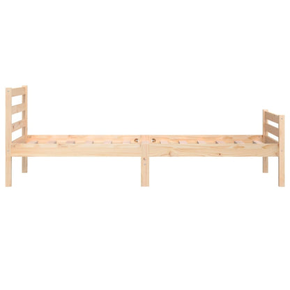 Berkfield Bed Frame Solid Wood 100x200 cm